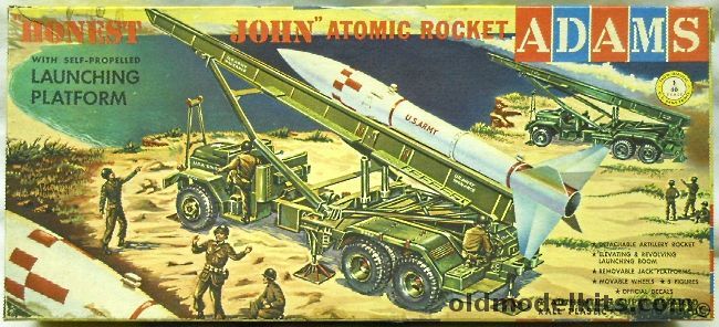 Adams 1/40 Honest John Rocket with Launcher and Truck, K150-198 plastic model kit